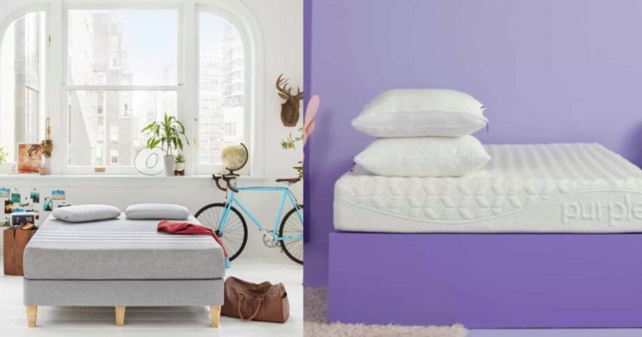 purple mattress vs leesa hybrid
