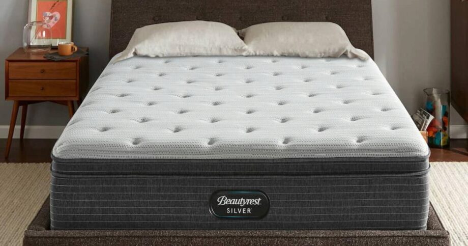 beautyrest euro top plush silver mattress