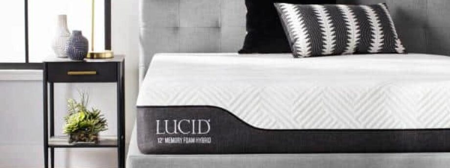 Lucid 12 inch Queen Latex Hybrid Mattress - Memory Foam - Responsive Latex Layer