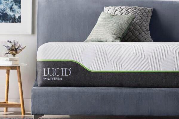 lucid latex hybrid mattress quee