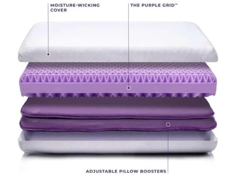 purple mattress pillow review