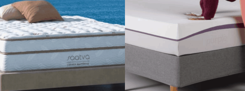 compare purple mattress to saatva mattress
